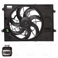 Электровентилятор охлаждения для автомобилей Geely Coolray (18-)/Emgrand (SS11) (21-) 1.5i/1.5T (с кожухом)