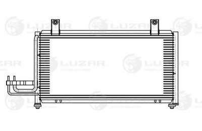 Радиатор кондиц. для а/м Kia Spectra (97-) (Halla) (LRAC 0802) производства «Luzar»