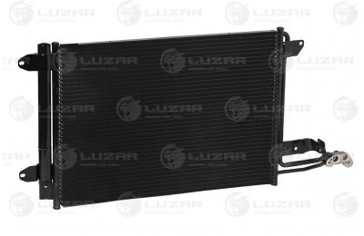 Радиатор кондиц. с ресивером для а/м Skoda Octavia A5 (04-)/VW Golf V (03-) (LRAC 1811J) производства «Luzar»