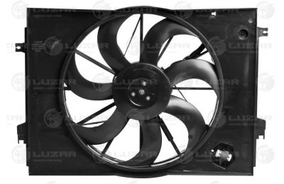 Э/вентилятор охл. с кожухом для а/м Hyundai Tucson/Kia Sportage (04-) (тип Dowoon) (LFK 0880) производства «Luzar»