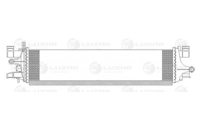Радиатор охл. доп. для а/м Ford Focus III (13-)/Kuga (13-) 1.5T M/A (LRc 1007) производства «Luzar»