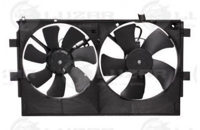 Э/вентиляторы охл. с кожухом (2 вент.) для а/м Mitsubishi Lancer X (07-)/Outlander XL (07-) (LFK 1104) производства «Luzar»