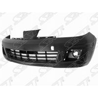 Бампер передний Nissan Tiida (07-14) (под покраску)