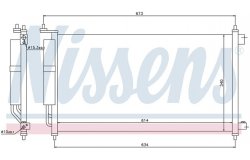 Радиатор кондиционера NISSAN NOTE 1.0-1.6 02- / TIIDA 1.6-1.8 07-
