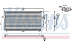Радиатор кондиционера (конденсер) MITSUBISHI CARISMA 1.6/1.8/1.8 GDI 95-07