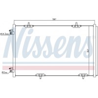 Радиатор кондиционера (конденсер) CITROEN C-ELYSEE / PEUGEOT 301 1.6/1.6D 12-