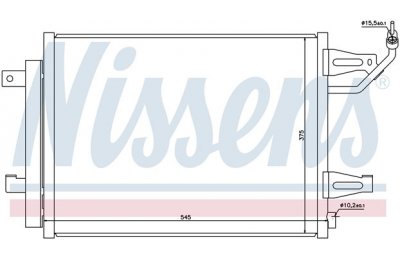 Конденсер MITSUBISHI COLT VI 1.3/1.5 04- производства «Nissens»