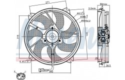 Вентилятор радиатора CITROEN JUMPY/C8 / PEUGEOT EXPERT 2.0/1.6D-2.0D 02-