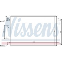 Радиатор кондиционера (конденсер) NISSAN QASHQAI 2.0 07-