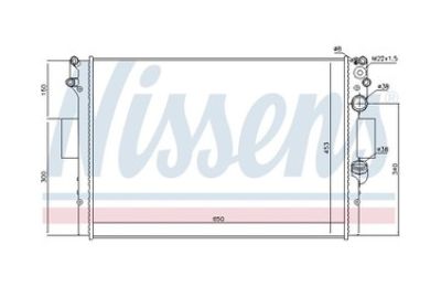 Радиатор охлаждения IVECO «Nissens»