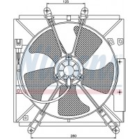 Вентилятор радиатора TOYOTA CARINA 1.6-2.0 93-97