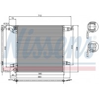 Радиатор кондиционера (конденсер) MB W163 2.3-5.0/2.7 CDI 98-06
