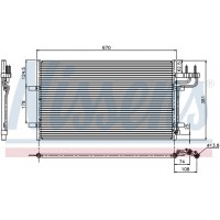 Радиатор кондиционера (конденсер) FORD FOCUS II/C-MAX 1.6-2.0/1.6-2.0 TDCi 04-