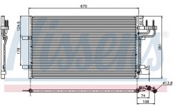 Радиатор кондиционера (конденсер) FORD FOCUS II/C-MAX 1.6-2.0/1.6-2.0 TDCi 04-
