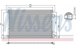 Радиатор кондиционера (конденсер) RENAULT MEGANE 1.4-2.0/1.5-1.9D 02-