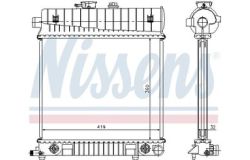 Радиатор охлаждения M111 без кондиционера MB W202/W210