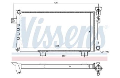 Радиатор охлаждения VAZ 2121 «Nissens»