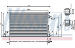 Радиатор кондиционера (конденсер) OPEL VECTRA C 1.6-3.2 02-