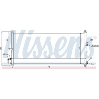 Радиатор кондиционера (конденсер) NISSAN ALMERA N16/PRIMERA P12 1.5/1.8/2.0 00-