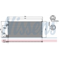 Радиатор кондиционера (конденсер) FORD TRANSIT CONNECT 1.8/1.8TD 02-